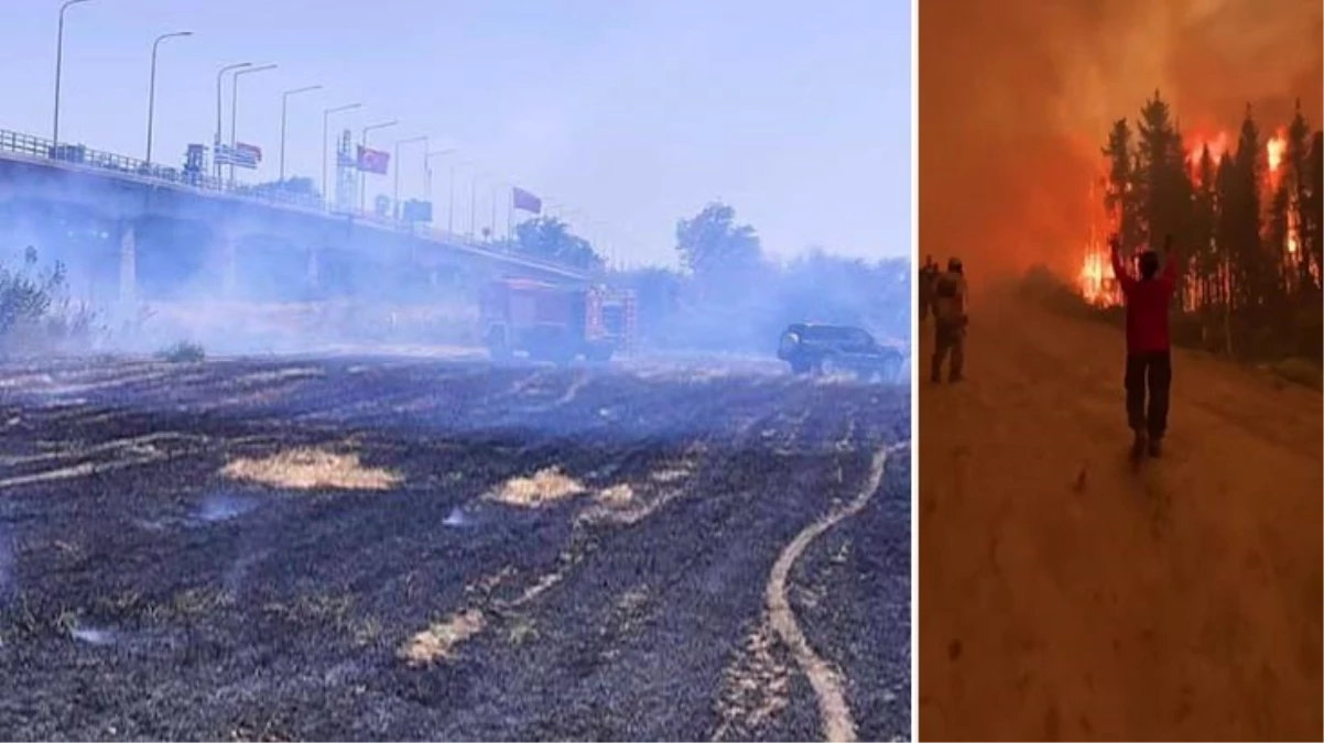 Yunanistan\'daki yangın nedeniyle İpsala Sınır Kapısı kapatıldı