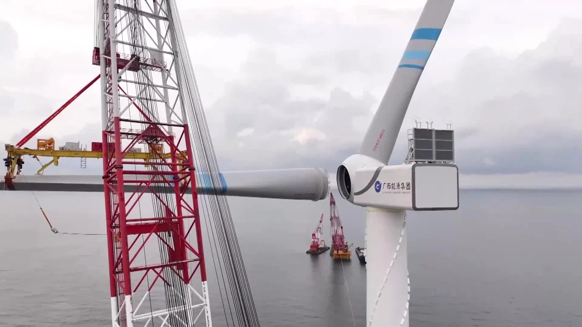 Çin\'de İlk Açık Deniz Rüzgar Enerjisi Projesi Başladı