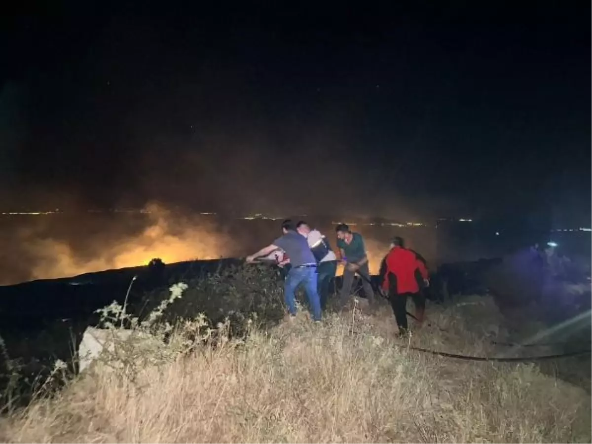 Marmara Adası\'nda Makilikte Yangın Çıktı