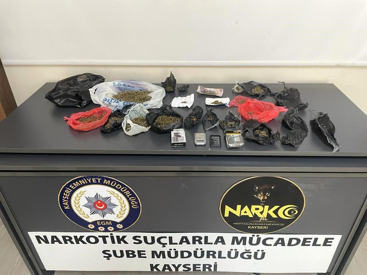 Kayseri\'de Narkotik Operasyonunda 2 Kişi Gözaltına Alındı