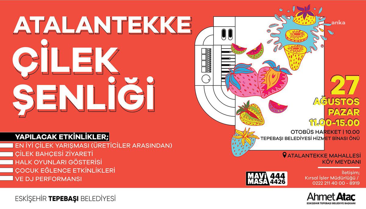 Tepebaşı Belediyesi\'nden Çilek Şenliği