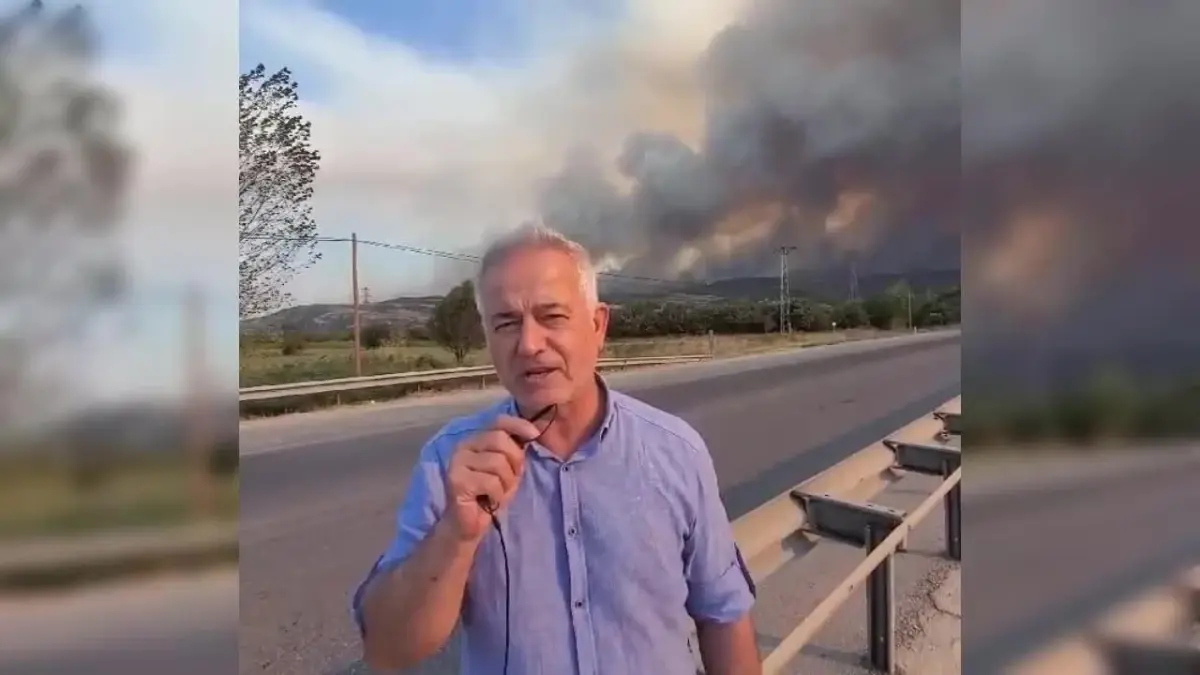 Çanakkale Dörtyol köyü yakınlarında orman yangını çıktı