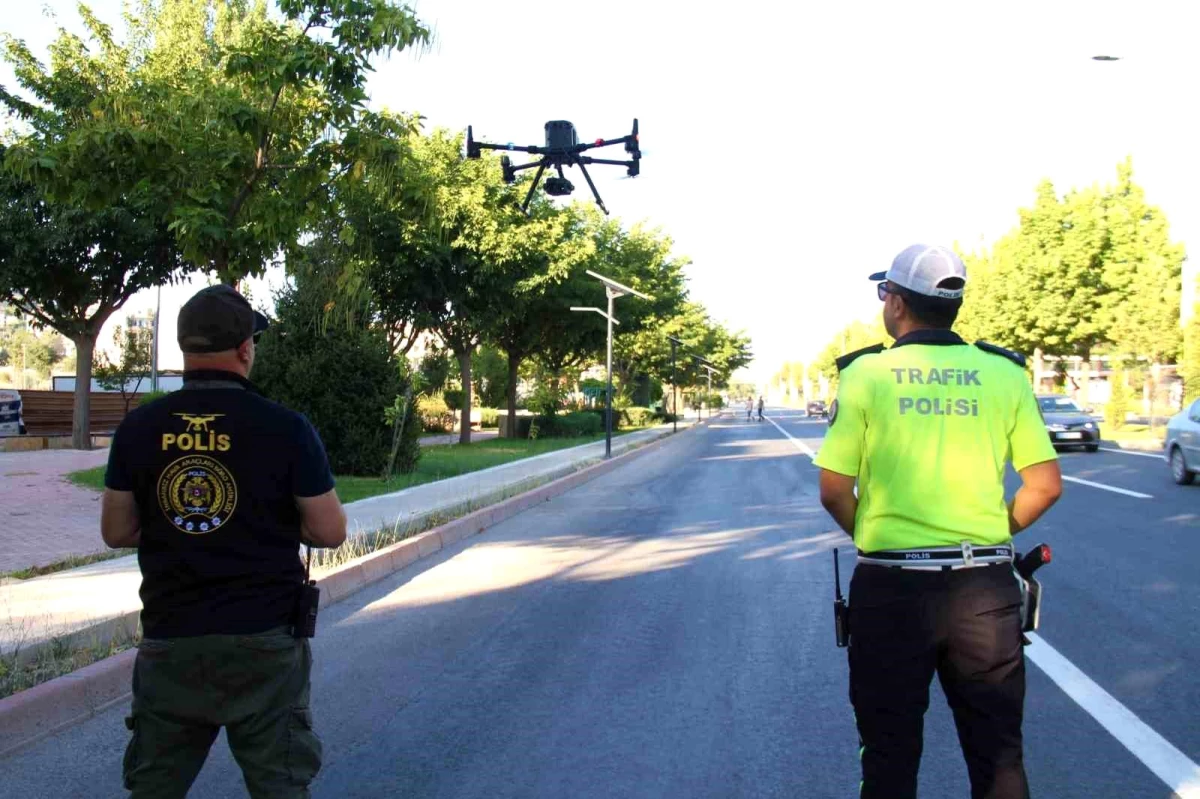 Elazığ\'da Dron Destekli Trafik Denetimi Gerçekleştirildi