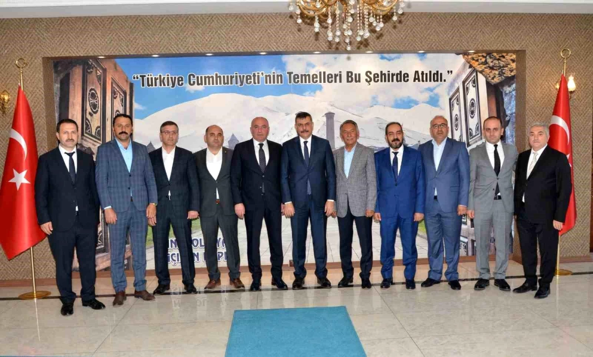 ETSO Yönetimi, Erzurum Valisi ve İl Emniyet Müdürüne Tebrik Ziyaretinde Bulundu