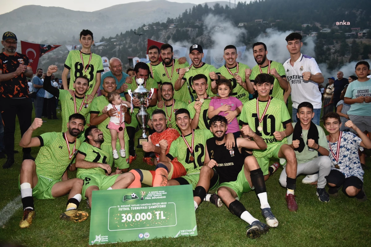 Döşekevi Kuşçusofulu Spor, 11. Kızıldağ Yaylası Karaisalı Köyler Arası Futbol Turnuvası\'nı kazandı