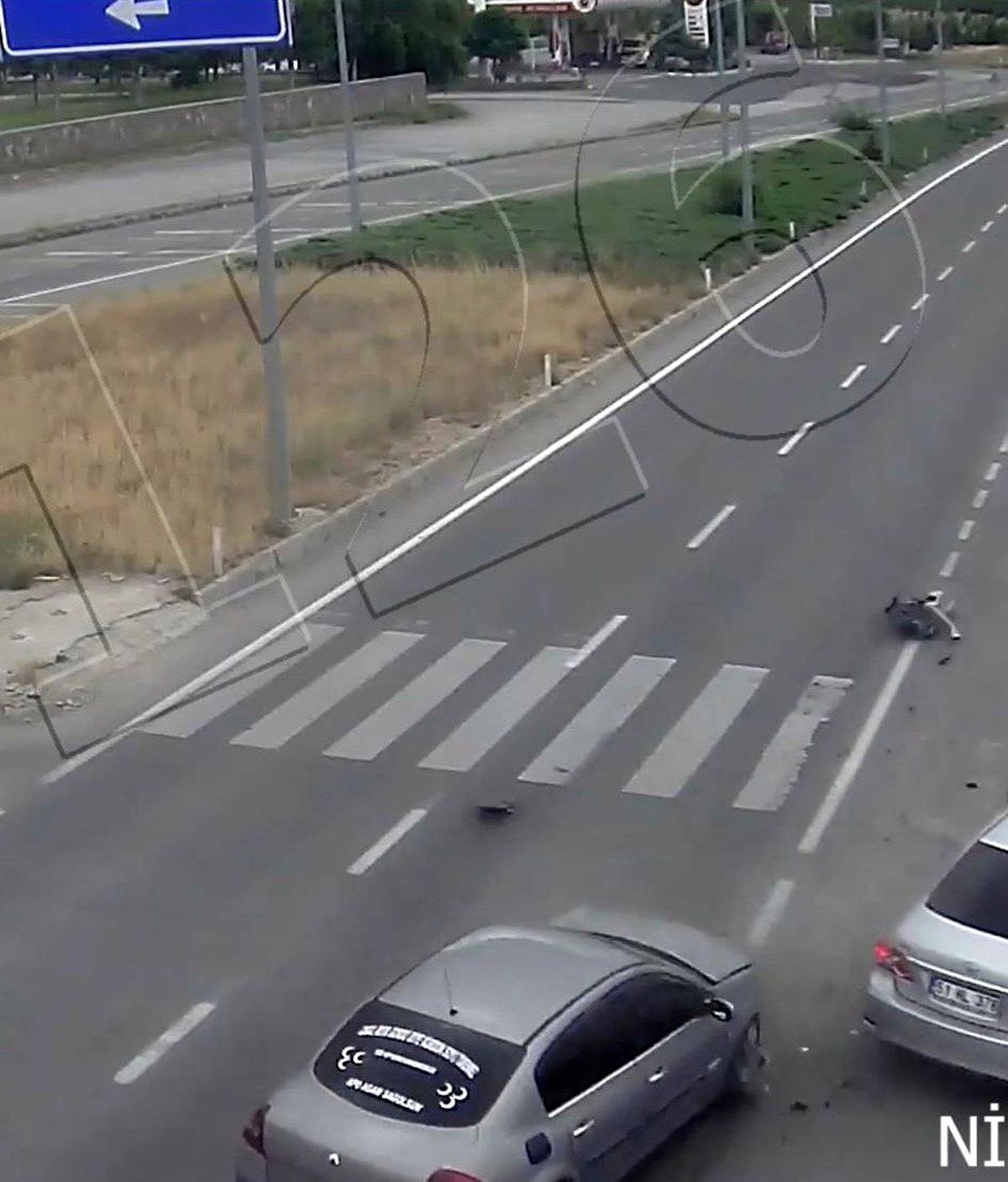 Niğde\'de trafik kazalarının görüntüleri KGYS kameralarına yansıdı