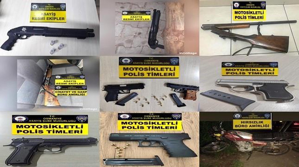 Osmaniye\'de Asayiş Uygulamalarında Yakalanan 7 Şüpheli Tutuklandı