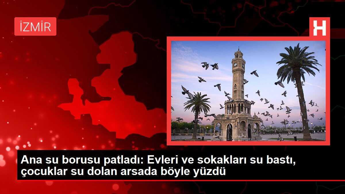 Ana su borusu patladı: Evleri ve sokakları su bastı, çocuklar su dolan arsada böyle yüzdü