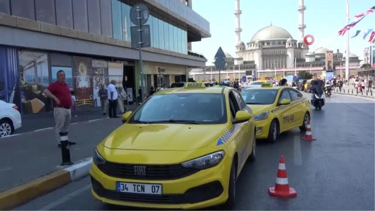 Beyoğlu ve Şişli\'de Yolcu Seçen Taksicilere Para Cezası