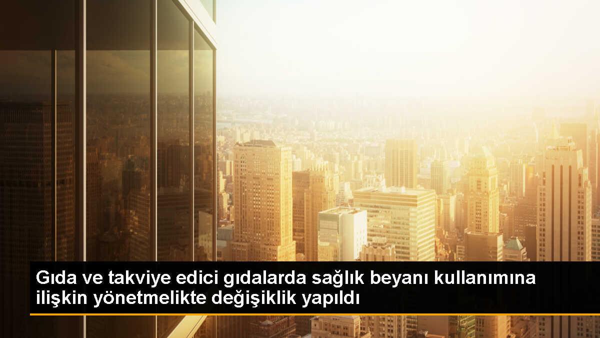 Gıda ve takviye edici gıdalarda sağlık beyanları için geçiş süresi uzatıldı