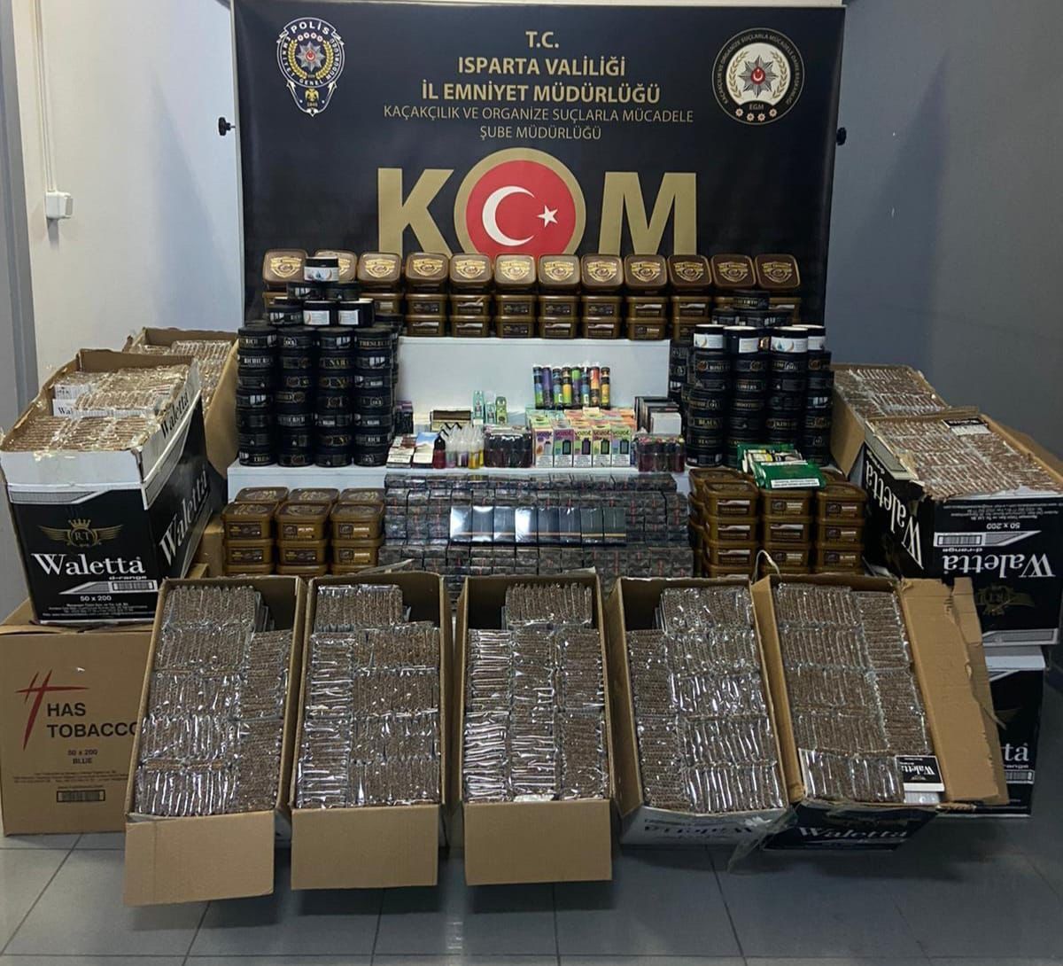Isparta\'da Kaçakçılık Operasyonu: 13 Şüpheli Hakkında Adli İşlem Başlatıldı