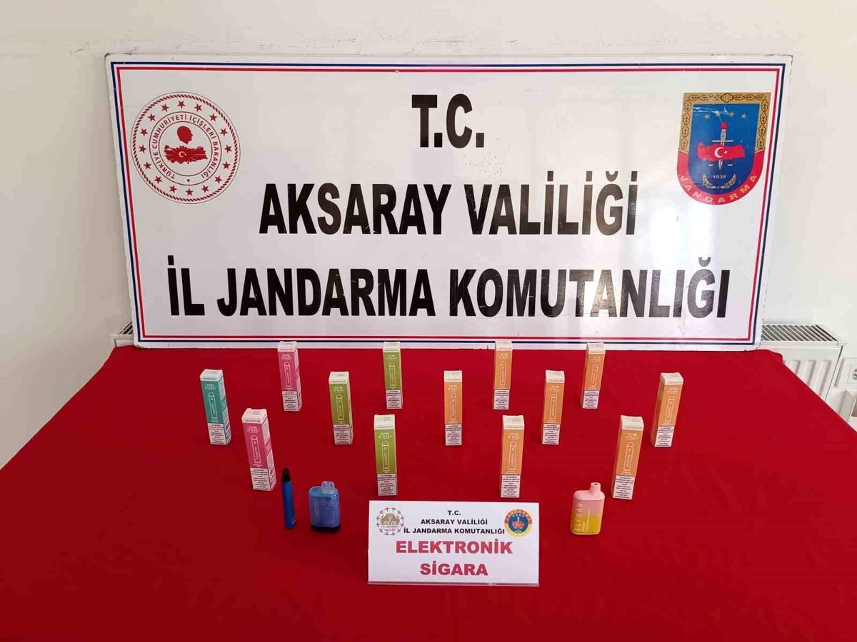 Aksaray\'da Kaçak Elektronik Sigara Operasyonu