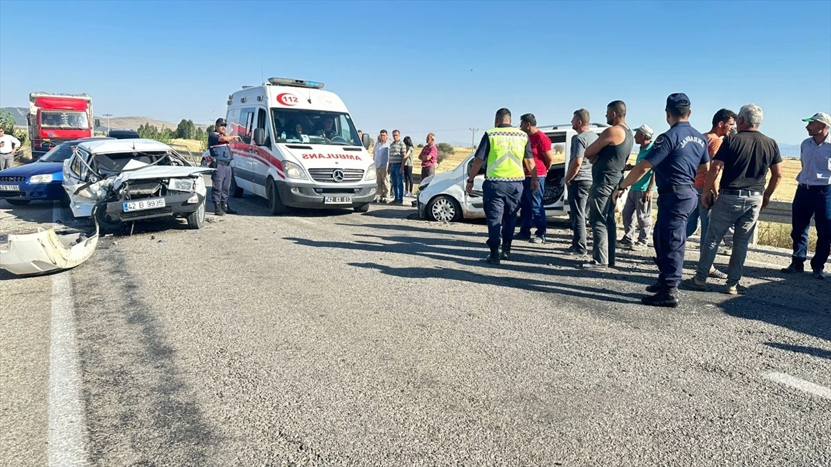 Konya\'da trafik kazasında 7 kişi yaralandı