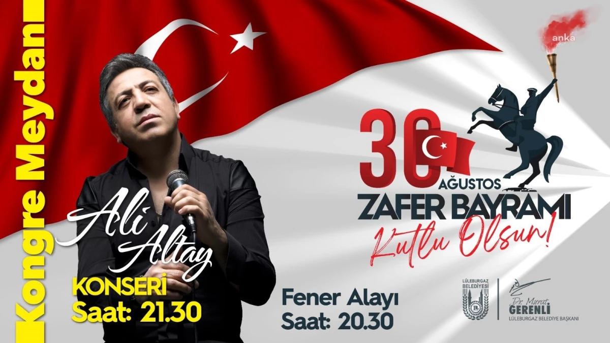 Lüleburgaz Belediyesi 30 Ağustos Zafer Bayramı\'nı Coşkuyla Kutluyor