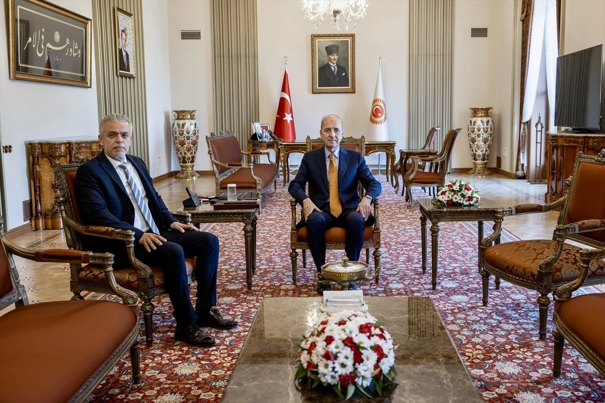 TBMM Başkanı Kurtulmuş, KKTC\'nin Ankara Büyükelçisi Korukoğlu\'nu kabul etti Açıklaması