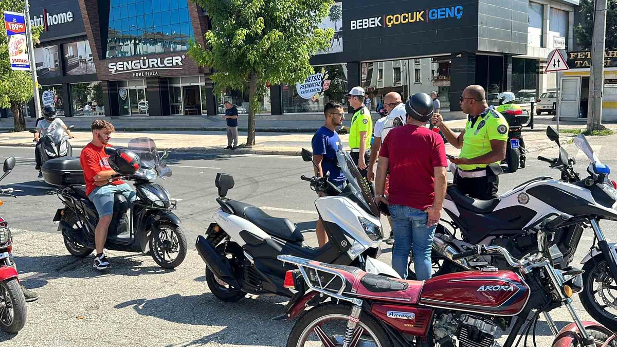 Düzce\'de motosiklet denetimi: 73 sürücüye ceza uygulandı