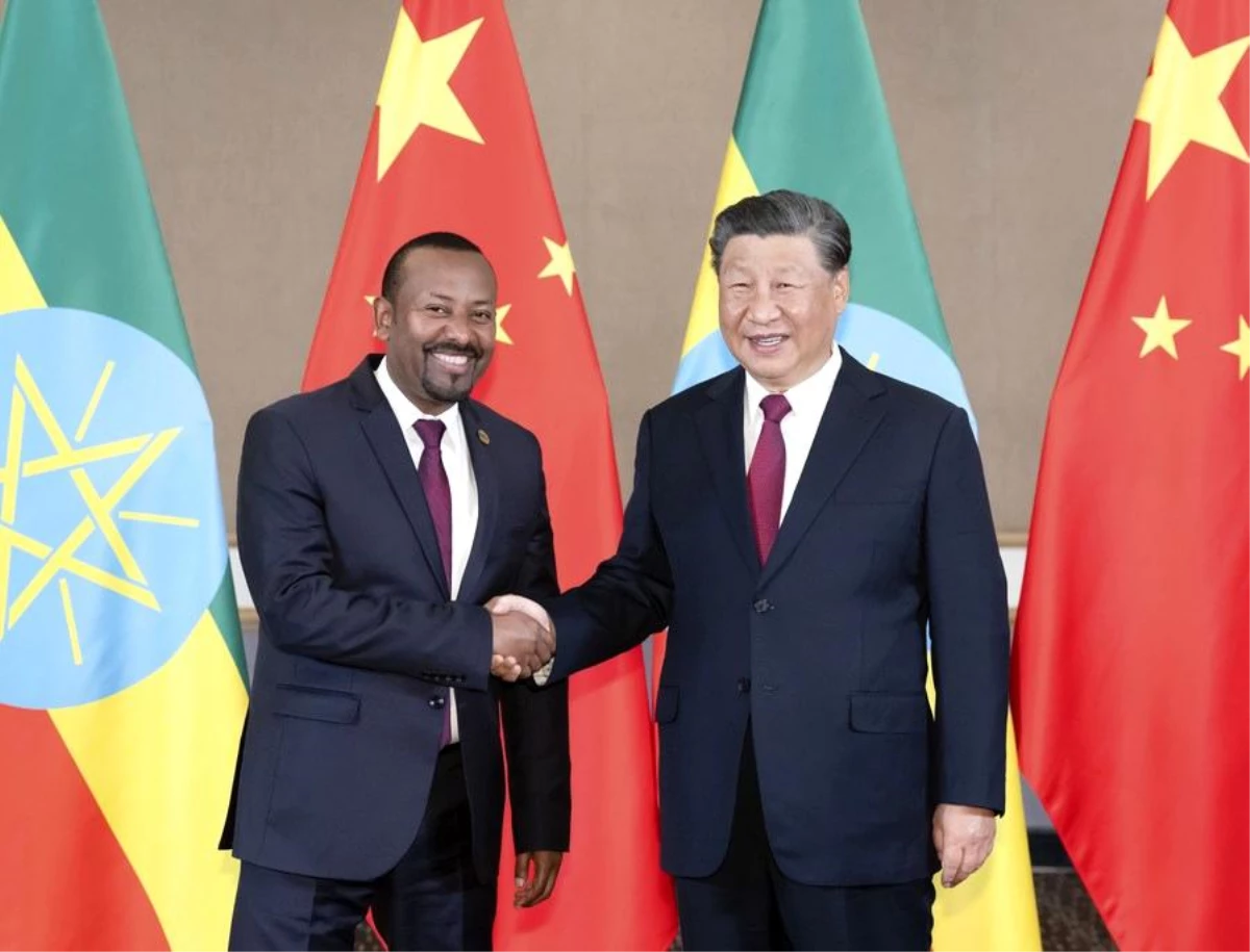 Çin Cumhurbaşkanı Xi Jinping, Etiyopya Başbakanı Abiy Ahmed ile bir araya geldi