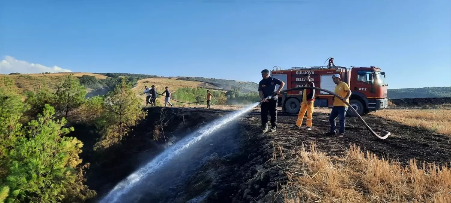 Amasya\'da çıkan örtü yangını büyümeden söndürüldü