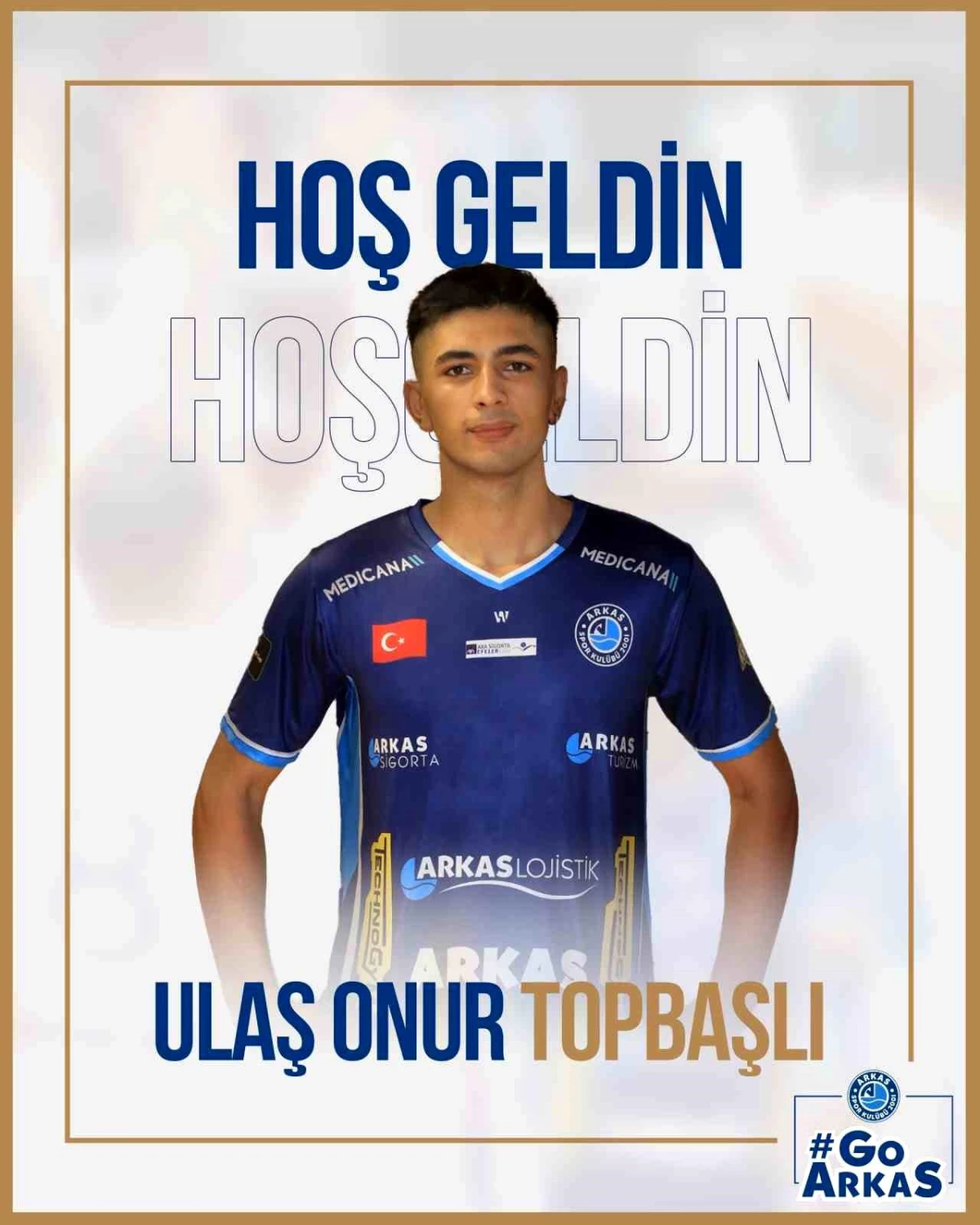 Arkas Spor, 22 yaşındaki voleybolcu Ulaş Onur Topbaşlı\'yı kadrosuna kattı