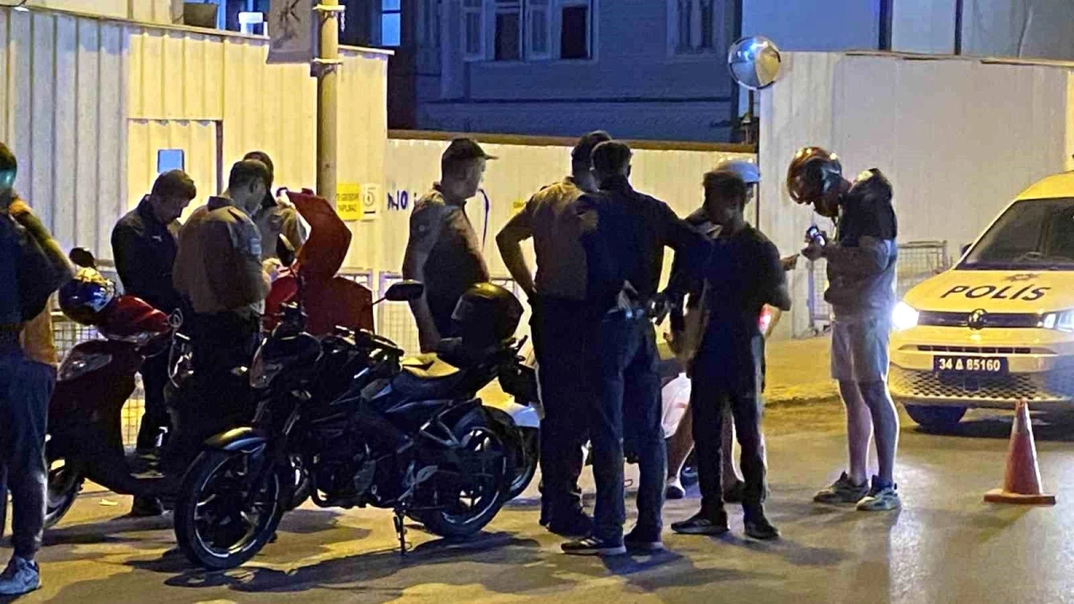 Beşiktaş\'ta motosiklet sürücülerine yönelik denetim