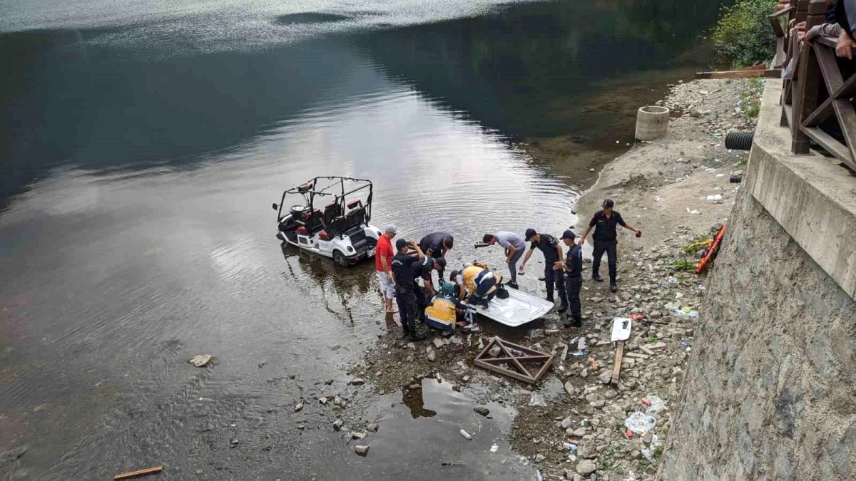 Trabzon\'da elektrikli golf aracıyla gezinti yapan Arap çift Uzungöl\'e düştü