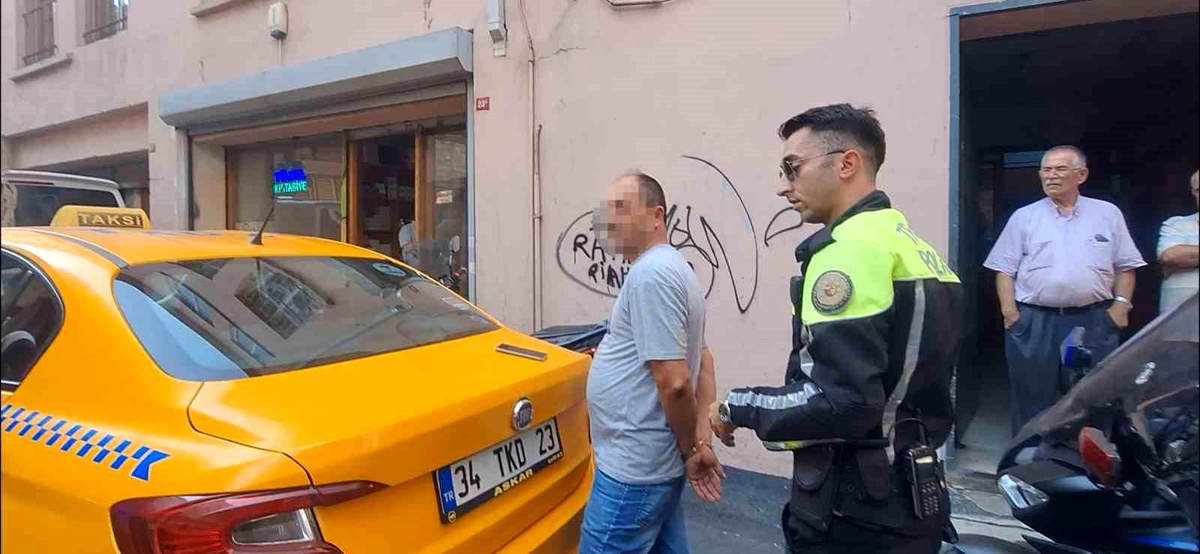 Eminönü\'nde kaçan taksi şoförü yakalandı