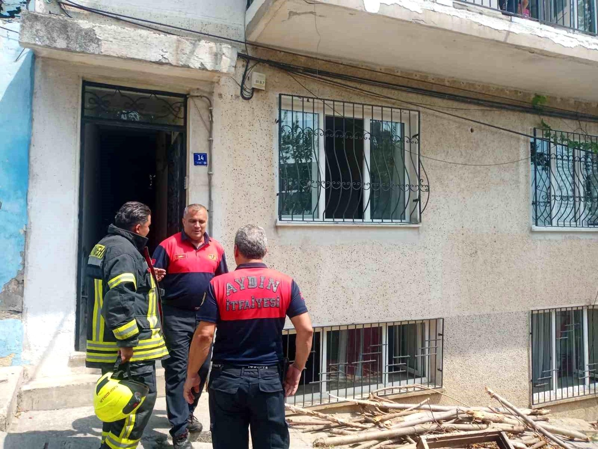 Aydın\'da Küçük Çocuğun Ateşle Oynaması Sonucu Yangın Çıktı