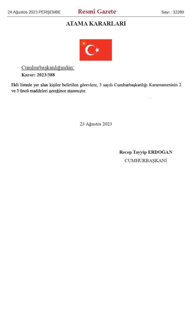 Resmi Gazete atama kararları 24 Ağustos 2023! Kaymakamlar kararnamesi Resmi Gazete'de yayınlandı mı, bugünün kararları neler? Kaymakamlar kararnemesi!