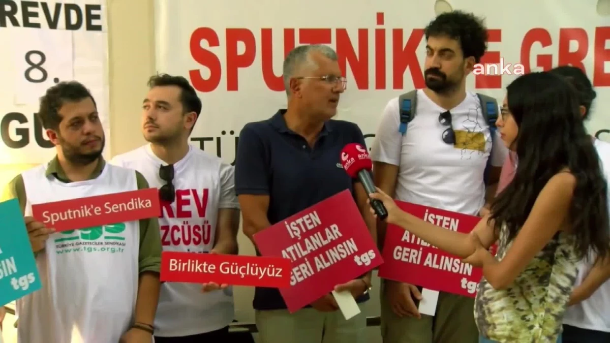 Sol Parti, Sputnik Türkiye\'deki greve destek verdi