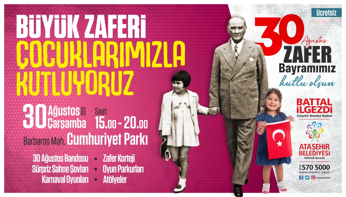 Ataşehir Belediyesi, Büyük Taarruz\'un 101. yıl dönümünü coşkuyla kutluyor
