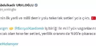 Türkiye'nin ilk yerli demir yolu tekerlek setleri Sivas'a gönderildi