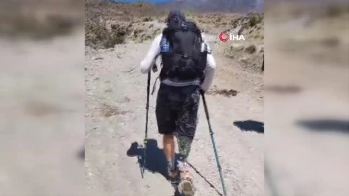 Bedensel engelli dağcılar Ağrı Dağı\'nda