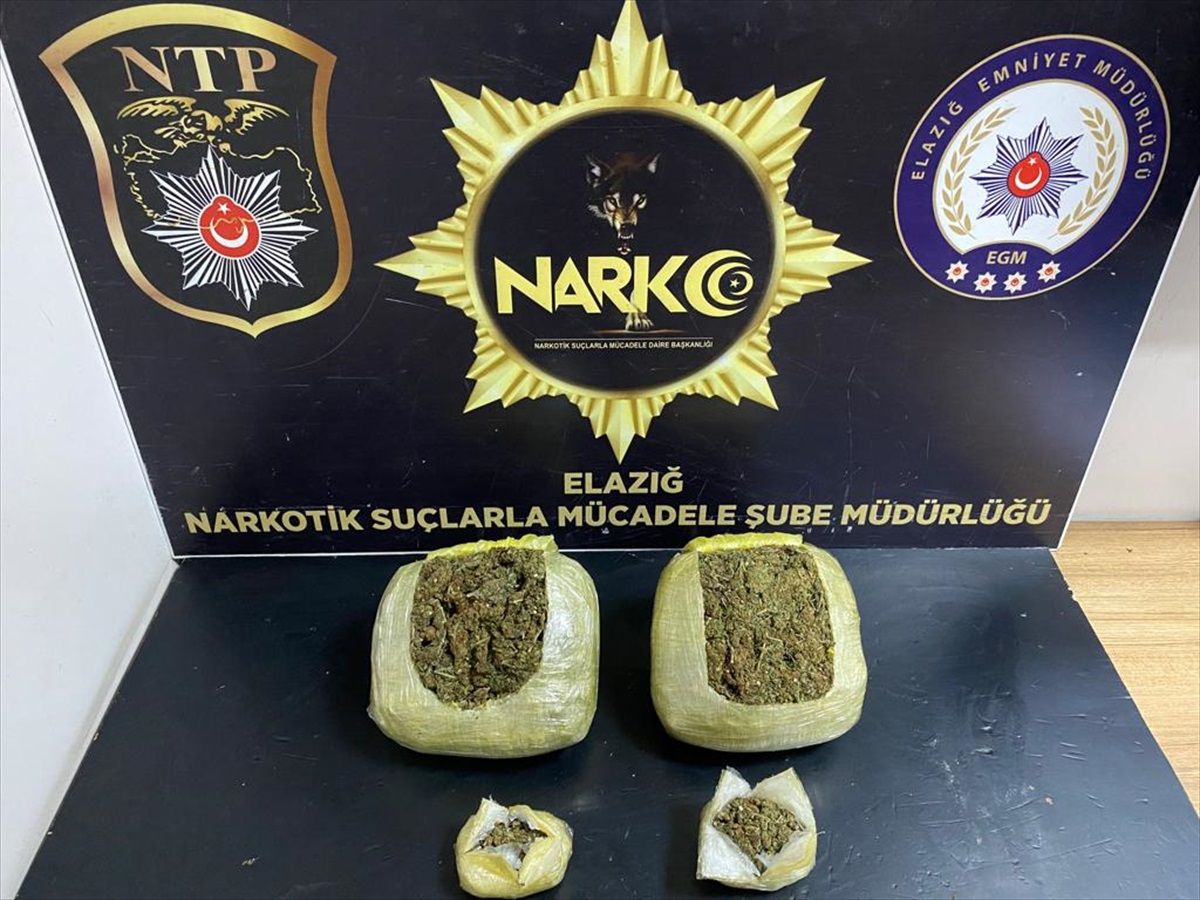 Elazığ\'da durdurulan otobüste uyuşturucu yakalandı