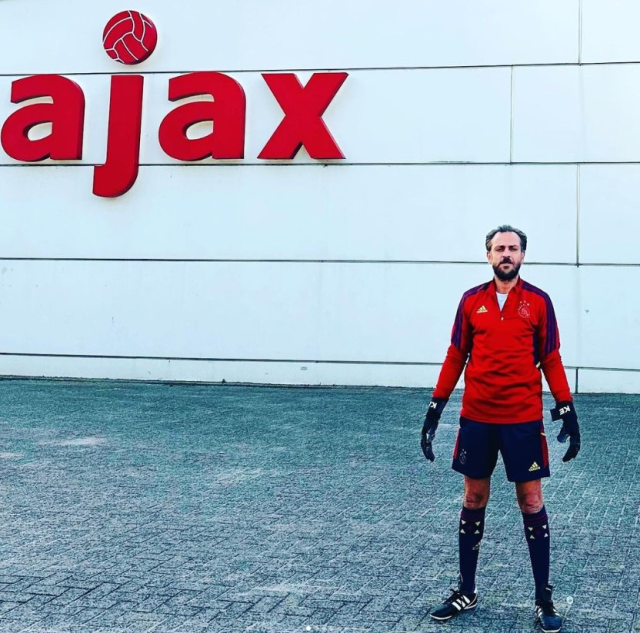 Erkan Kolçak, Amsterdam'da Ajax'ın tesislerinde kalecilik yaptı