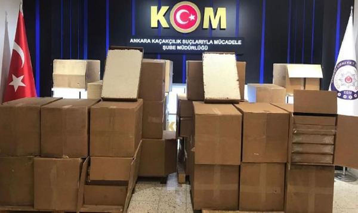 Ankara\'da 1540 litre sahte etil alkol ele geçirildi