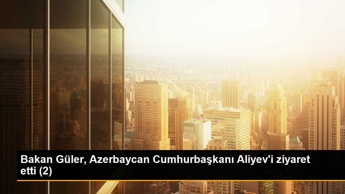 Bakan Güler, Azerbaycan Cumhurbaşkanı Aliyev\'i ziyaret etti (2)