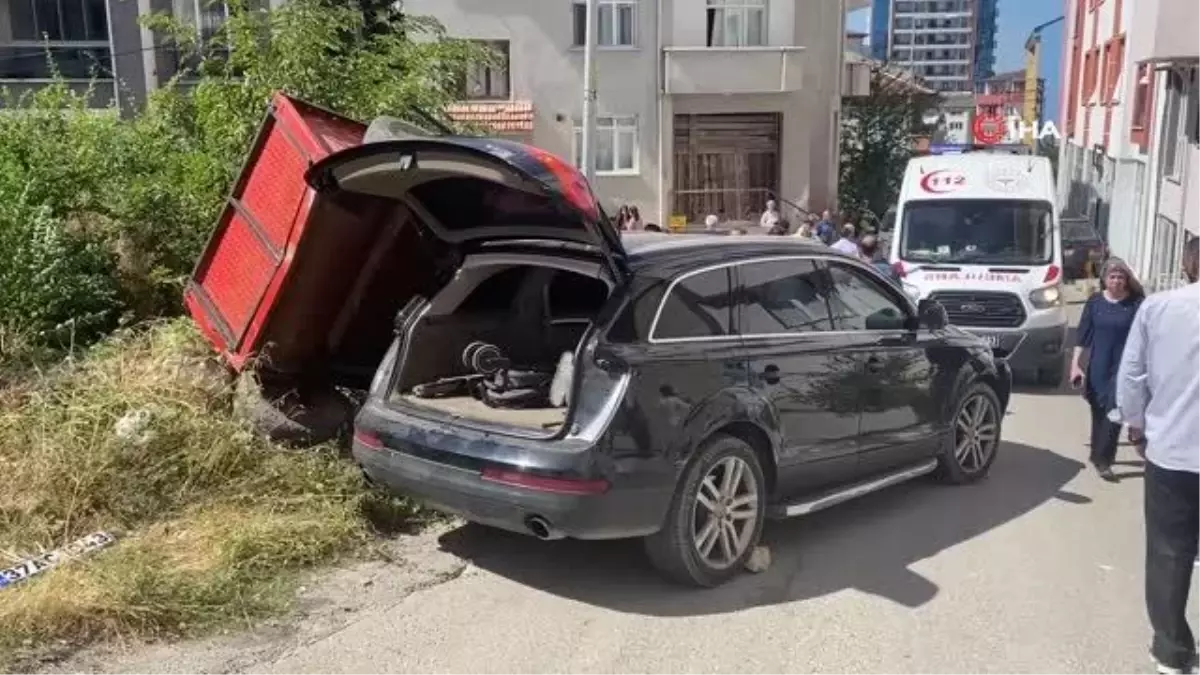 Cip otomobil ve römorka çarptı, 1 yaralı