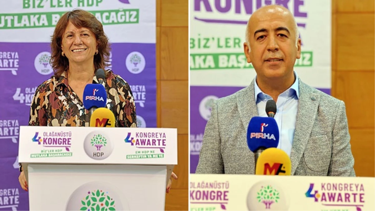 HDP\'nin yeni eş genel başkanları belli oldu
