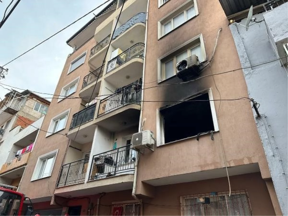 İzmir\'de apartman yangınında 9 kişi dumandan etkilendi