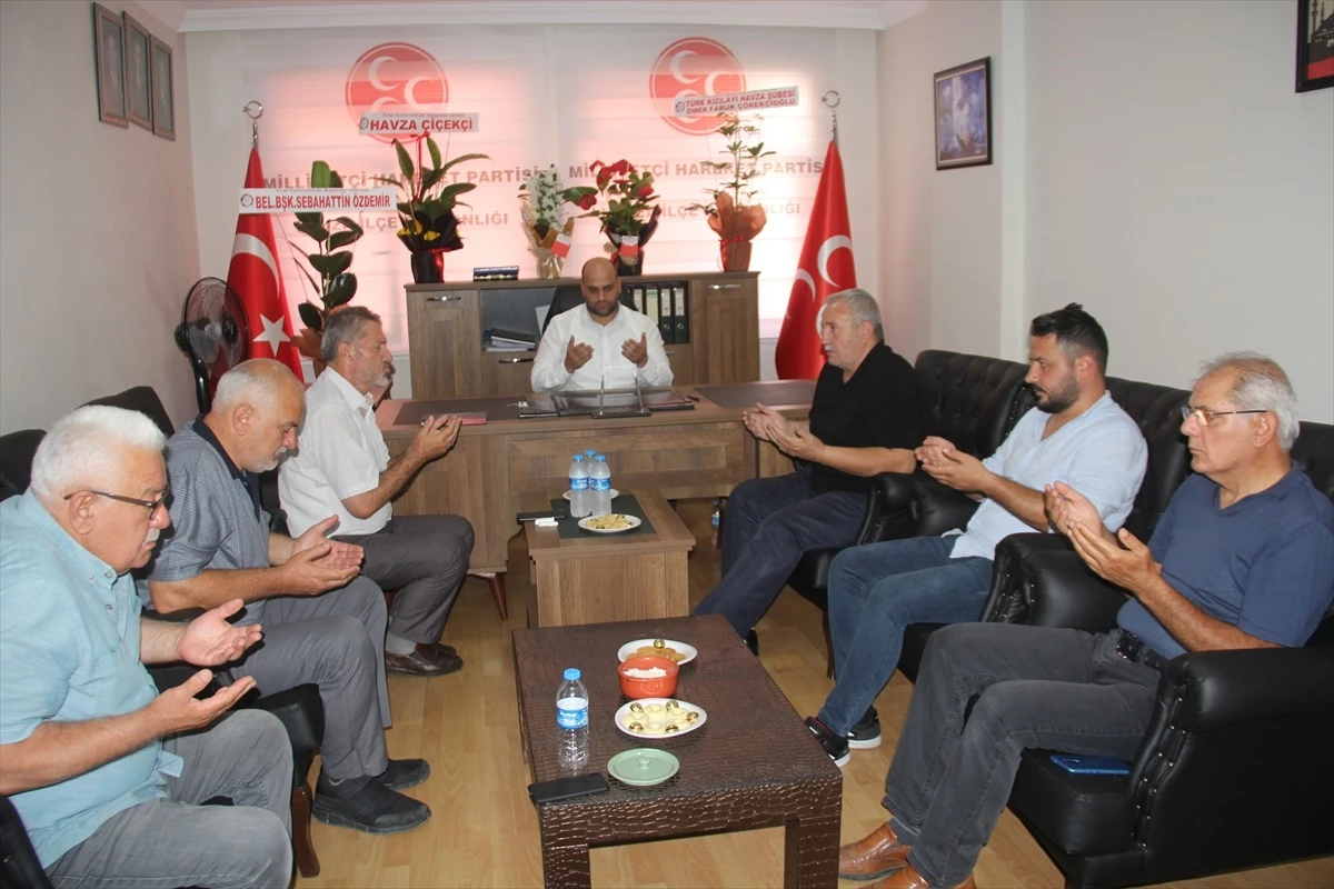 AK Parti Havza İlçe Başkanı MHP Havza İlçe Başkanlığına Ziyaret Gerçekleştirdi
