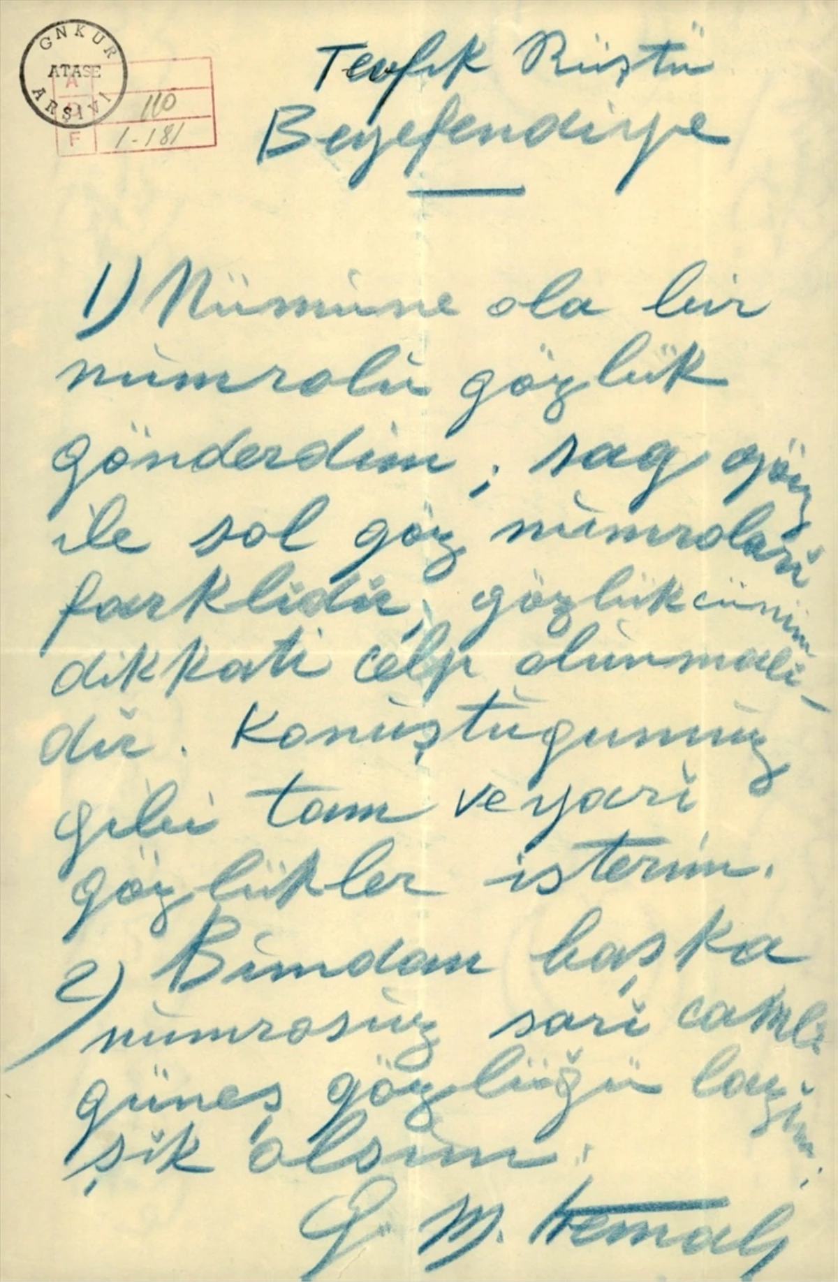 Atatürk\'ün özel koleksiyondaki el yazısı notları gün yüzüne çıkıyor