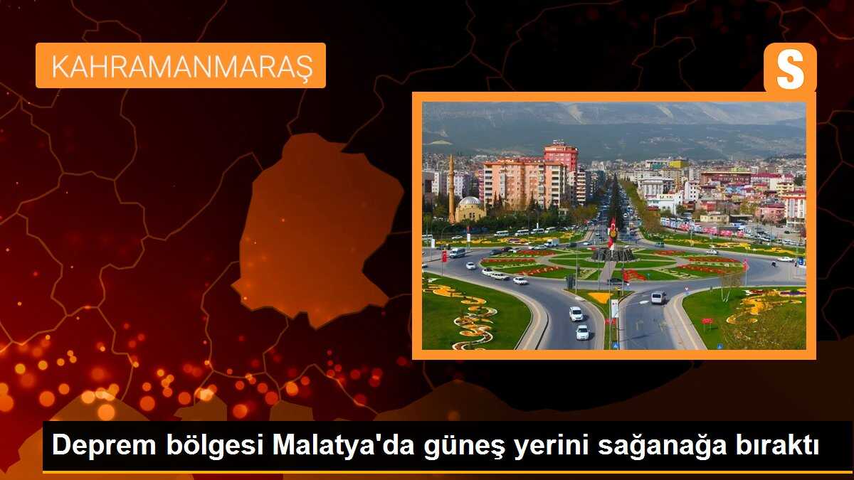 Deprem bölgesi Malatya\'da güneş yerini sağanağa bıraktı