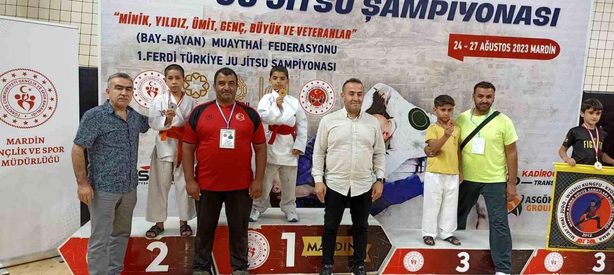 Eyyübiyeli Minikler Türkiye Ju Jitsu Şampiyonasında Şampiyonluk Dereceleri Elde Etti