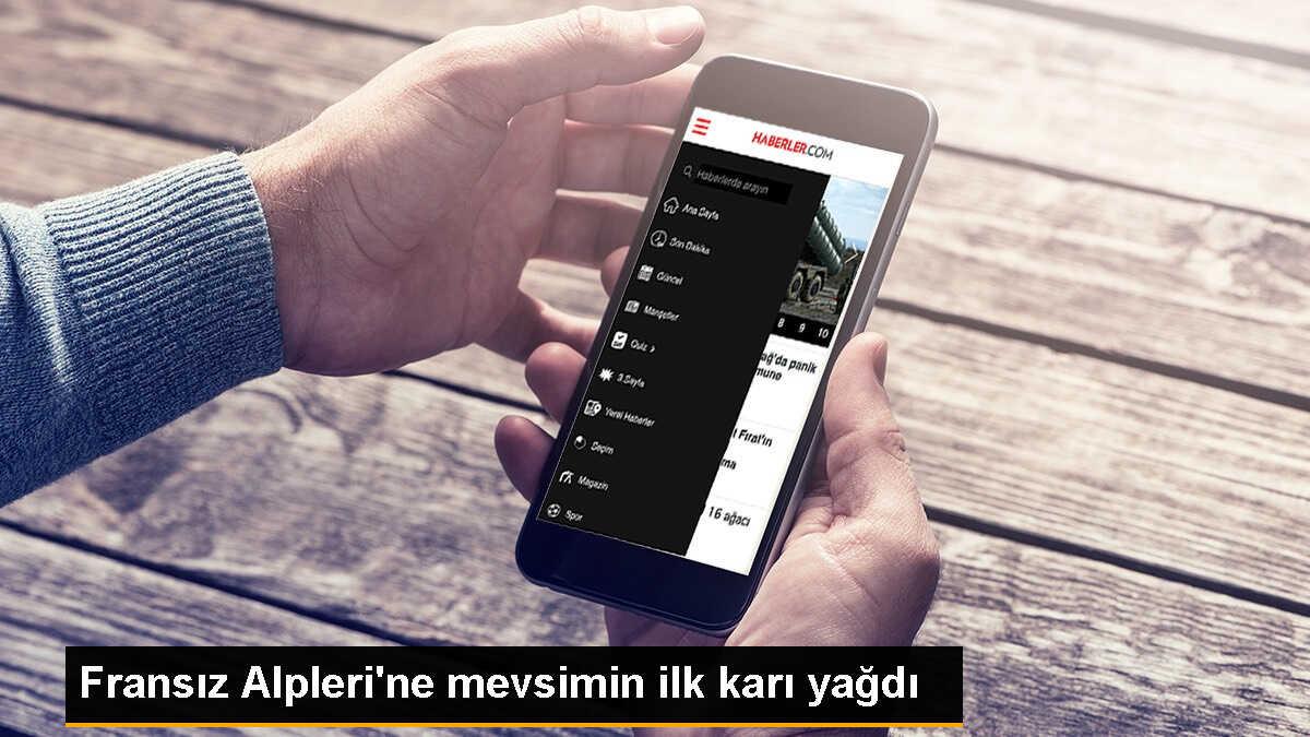 Fransız Alpleri\'nde Mevsimin İlk Karı Düştü