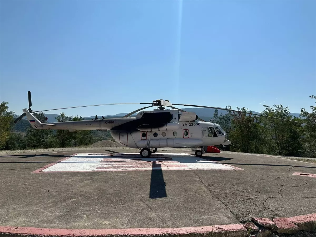 Karabük\'te yangın helikopteri konuşlandırıldı