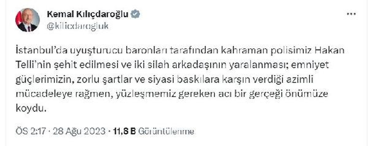 Kılıçdaroğlu: Türkiye Uyuşturucunun Pazarı Haline Geldi