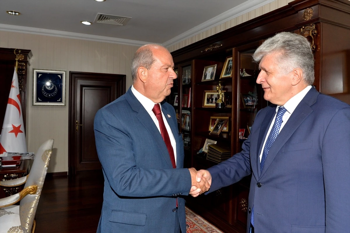 KKTC Cumhurbaşkanı Tatar, BM Genel Sekreter Yardımcısı Jença ile görüştü