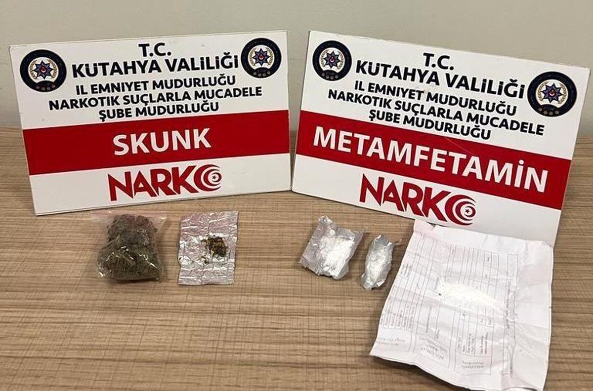 Kütahya\'da Uyuşturucu Operasyonu: Skunk ve Metamfetamin Ele Geçirildi