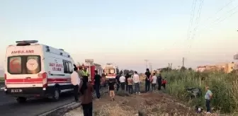 Nusaybin'de hafif ticari araç şarampole devrildi: 5 yaralı