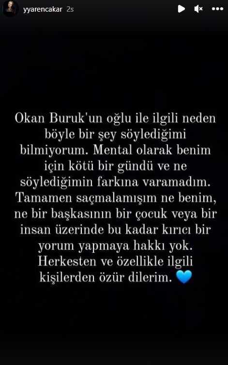 Sosyal medyadaki canlı yayında Okan Buruk'un oğluna hakaret eden Yaren Çakar'ın hesabı kapatıldı